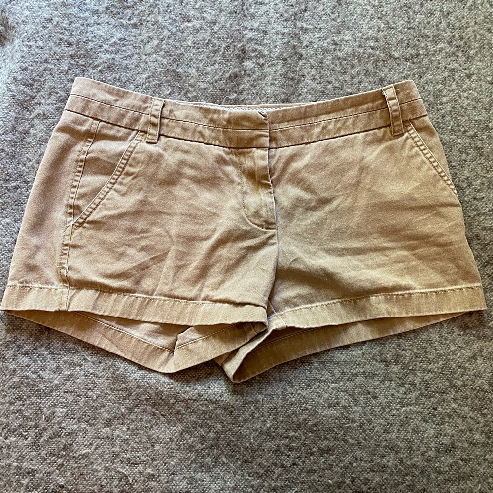 J crew khaki chino shorts